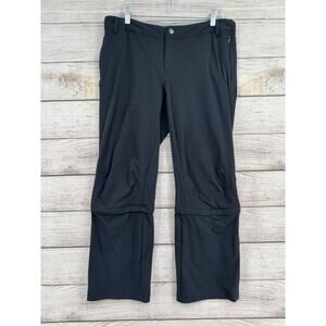 REI Co-op Northway Convertible Pants Womens 14 Petite Black Internal Drawstring